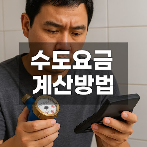 수도요금 계산방법, 우리 집 물값 이렇게 쉽게 계산하세요