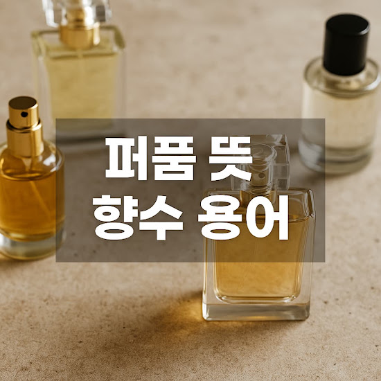퍼퓸 뜻과 향수 용어 정리